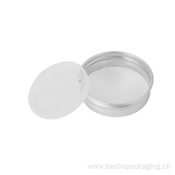 Aluminun Cap with Inner Plastic Shaker Lid